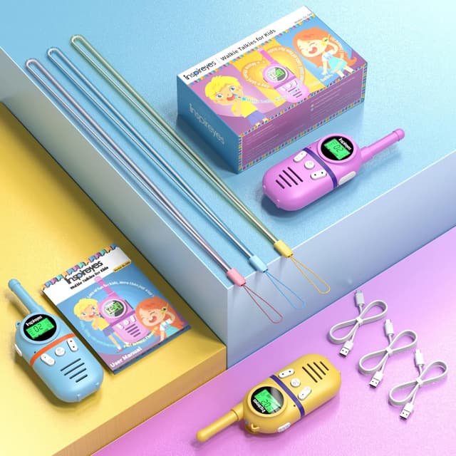 Thumbnail 6 de Inspireyes Rechargeable Walkie Talkies for Kids (2-Pack) – Long-Range, 48-Hour Battery, Ages 3–12