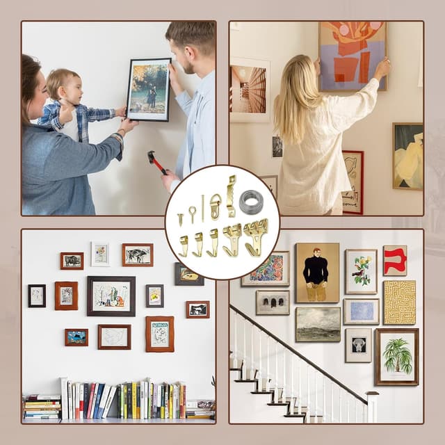 Thumbnail 6 de ojussa 300pcs Picture Hanging Kit