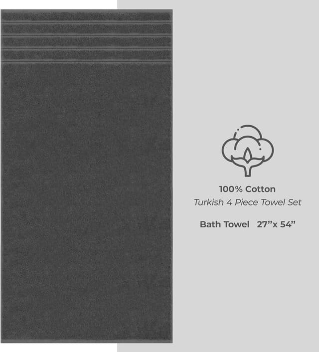 Thumbnail 3 de American Soft Linen Bath Towel Set 27 x 54 in