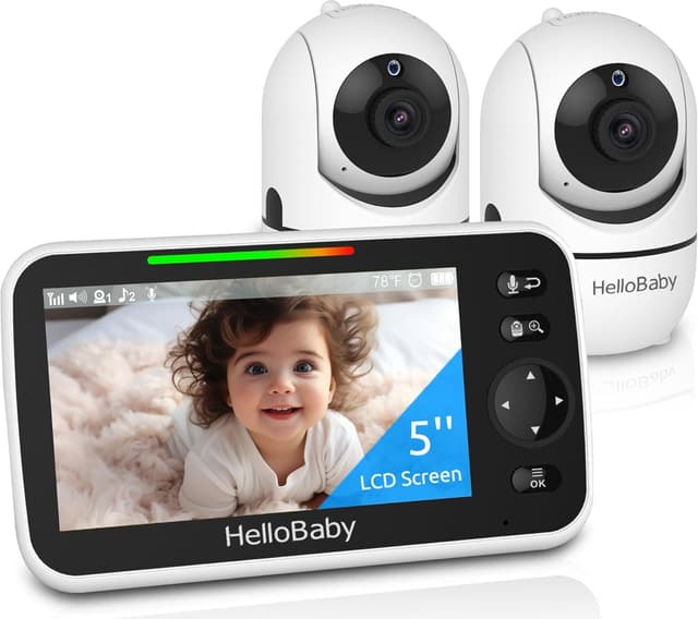 Imagen de HelloBaby 5-inch Baby Monitor 30-hour Battery en OfertitasTOP