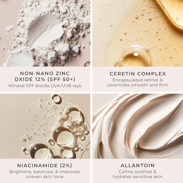 Detalle 2 de PÜR Minerals Tinted Sunscreen for Face (4-in-1 Skin Tint) SPF 50 — mineral tinted facial moisturizer + primer