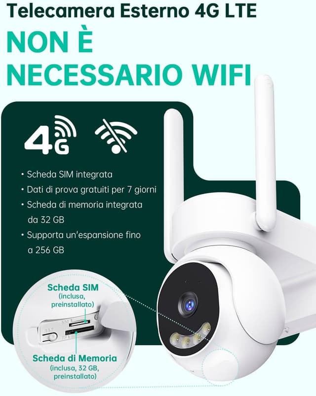 Detalle 2 de Tical AOV 4G telecamera 2K PTZ