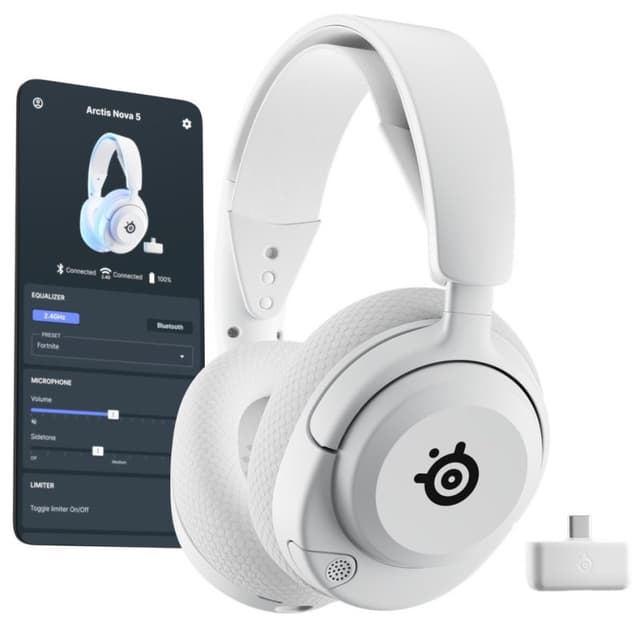 Detalle 2 de SteelSeries Arctis Nova 5P auriculares inalámbricos