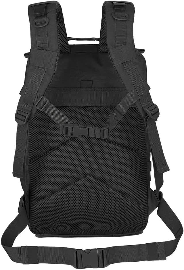 Detalle 2 de QT&QY 45L Military Tactical Backpack (MOLLE) – 3-Day Bug Out / Hiking Rucksack