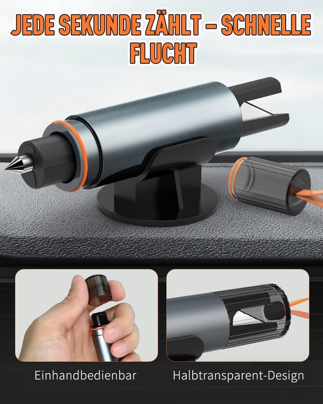 Thumbnail 3 de Gurtschneider Notfallhammer Auto 4er Pack ⛑