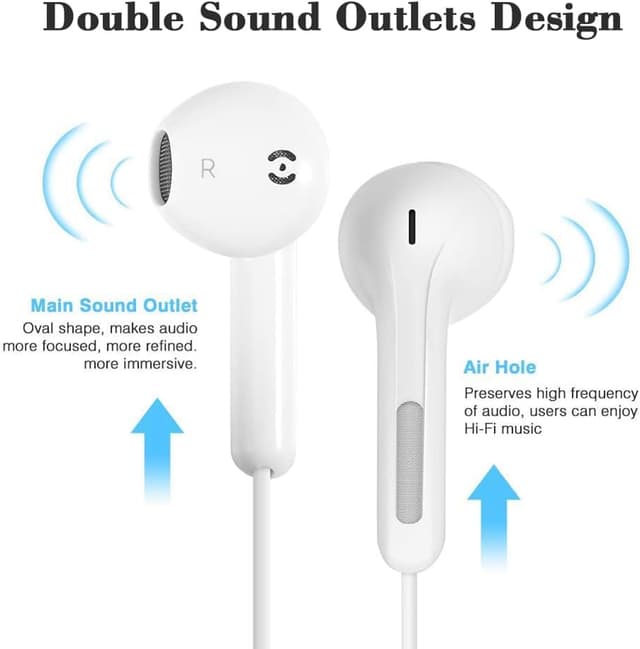 Detalle 2 de 2 Pack Wired Earphones 3.5mm jack