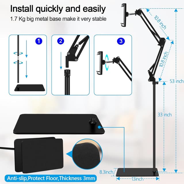 Thumbnail 6 de Tablet Floor Stand with 13 inch Base