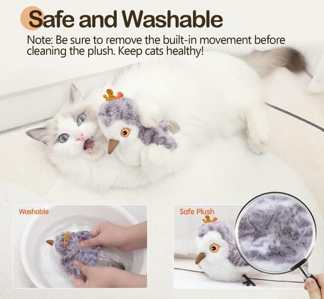 Thumbnail 3 de Migipaws Flapping Bird cat toy ⛳🐱?