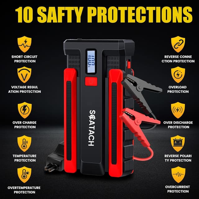 Thumbnail 4 de Jump Starter with Air Compressor 6000A