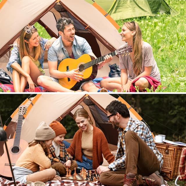 Detalle 1 de BETENST Camping Zelt für 3 Personen 210 x 210