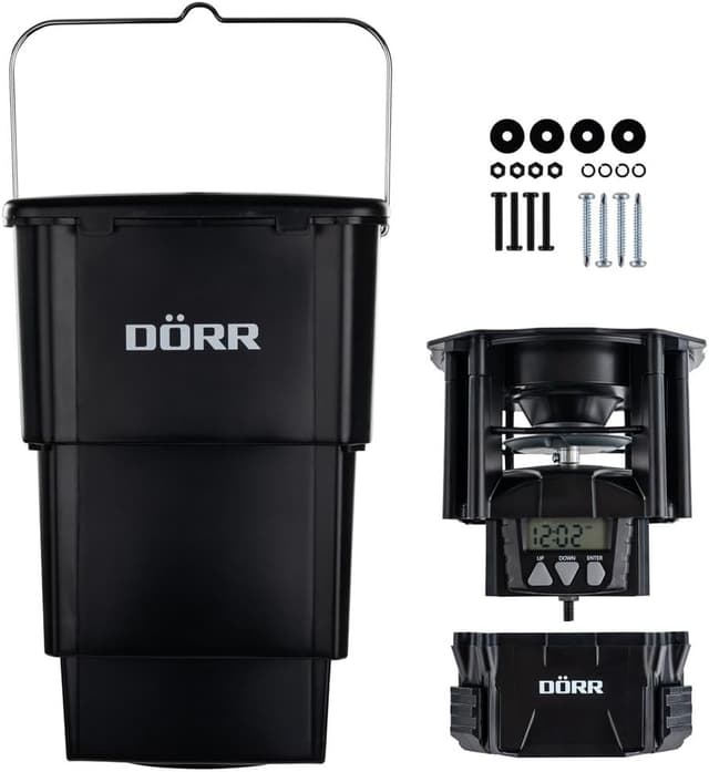 Detalle 2 de Dörr Futterstreuer Compact mit 4 Fütterungszeiten – für Wildtiere, Fische und Nutztiere (ohne Behälter)