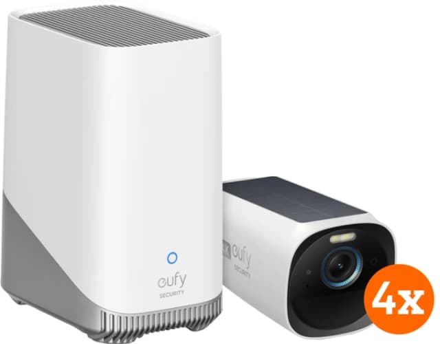 Thumbnail 18 de eufy eufyCam 3 4er-Pack + HomeBase 3 mit 4K
