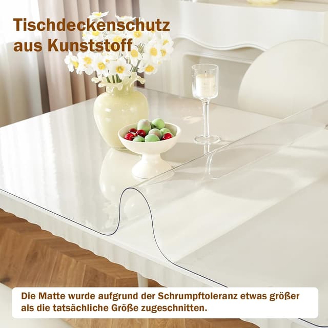 Thumbnail 1 de Royhom Nappe Transparente Épaisse 90 x 180 cm