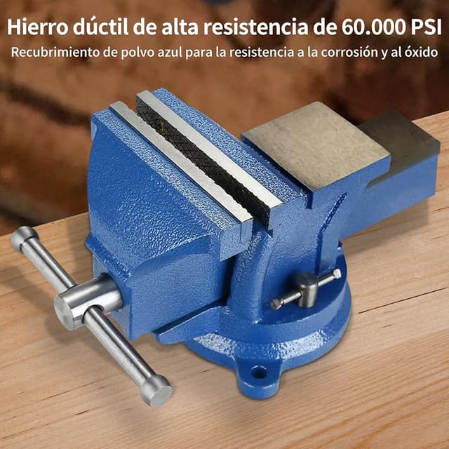 Detalle 2 de HYCHIKA Tornillo de banco 152 mm, hierro fundido 🛠