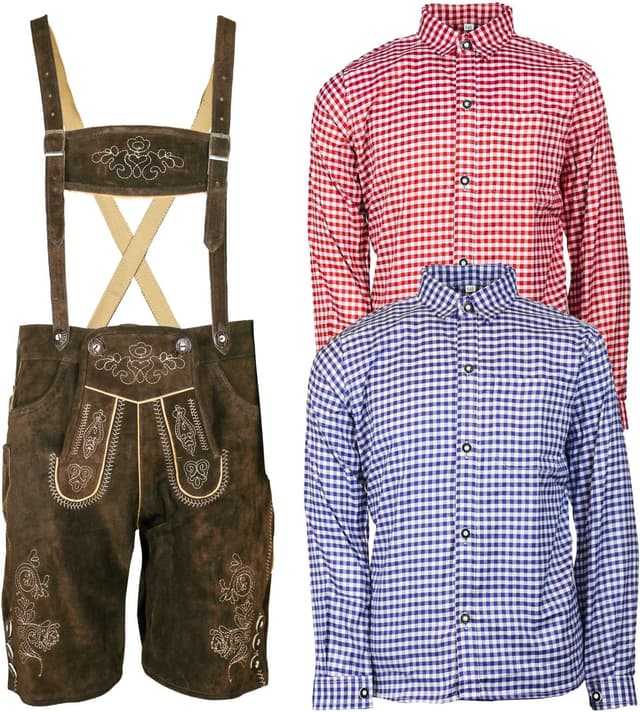 Imagen de MS-Trachten Leo Kinder Trachtenset mit Lederhose en OfertitasTOP