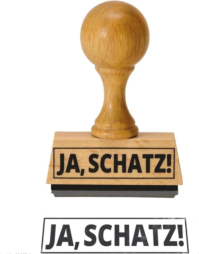 Imagen de trendaffe Der Ja, Schatz! Holzstempel en OfertitasTOP