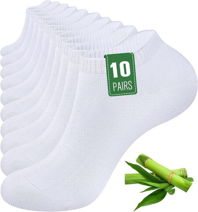 Detalle de Bamboo trainer socks 10 pairs for comfort
