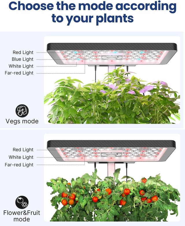 Thumbnail 3 de iDOO Smart Garden con lámpara LED y temporizador 🌱