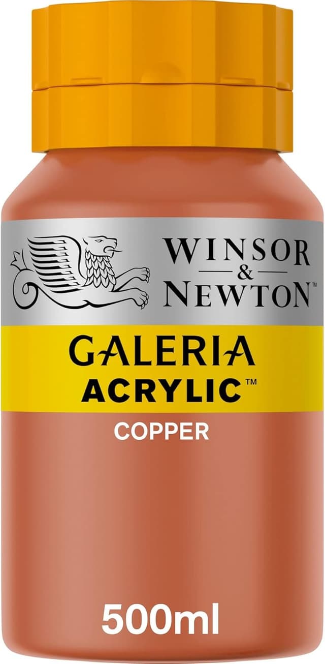Detalle de Winsor & Newton Galeria Acrylfarbe 2150214 Kupfer, glänzend, hoch pigmentiert (500 ml)