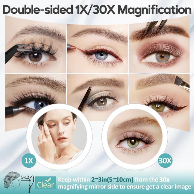 Thumbnail 6 de Schminkspiegel mit Beleuchtung 1x/30x Vergrößerung