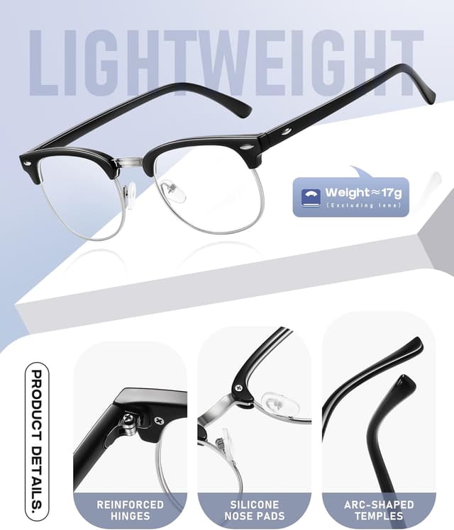 Detalle de Perfectmiaoxuan Blue light glasses 2 pack