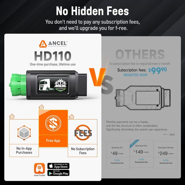 Thumbnail 6 de ANCEL HD110 Heavy Duty Truck Scanner with DPF Regen