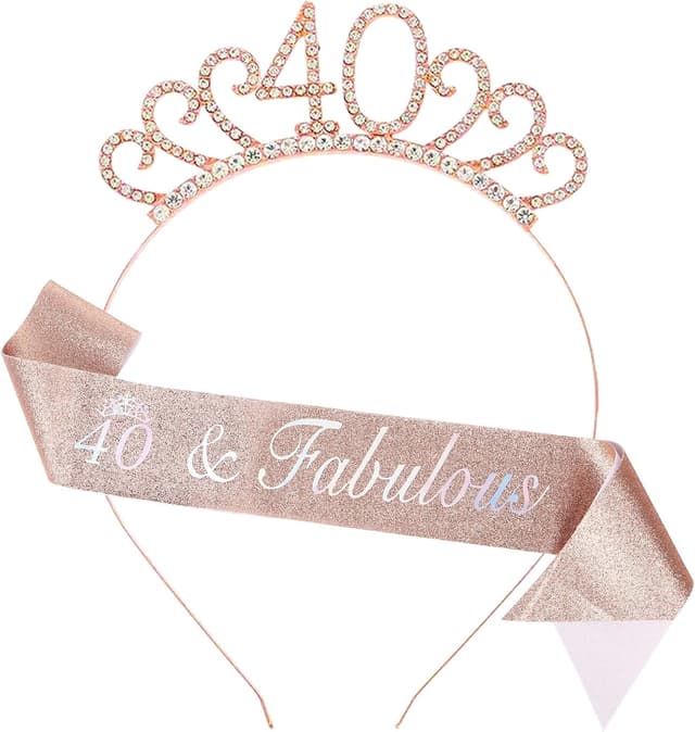 Detalle de Dimetey 40th Birthday Sash Set for Women