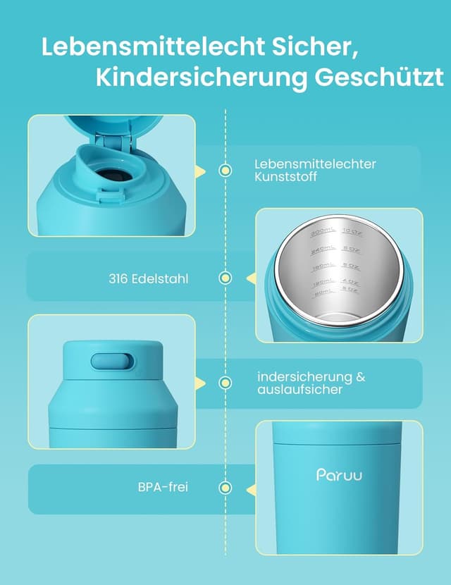 Thumbnail 6 de Paruu Tragbarer Flaschenwärmer 350 ml 🌡