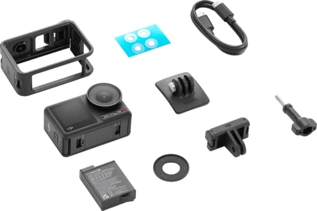 Detalle de DJI Osmo Action 4 – Action-Cam mit 1/1,3-Zoll-Sensor, 4K/120 fps, 18 m wasserdicht & Stabilisierung