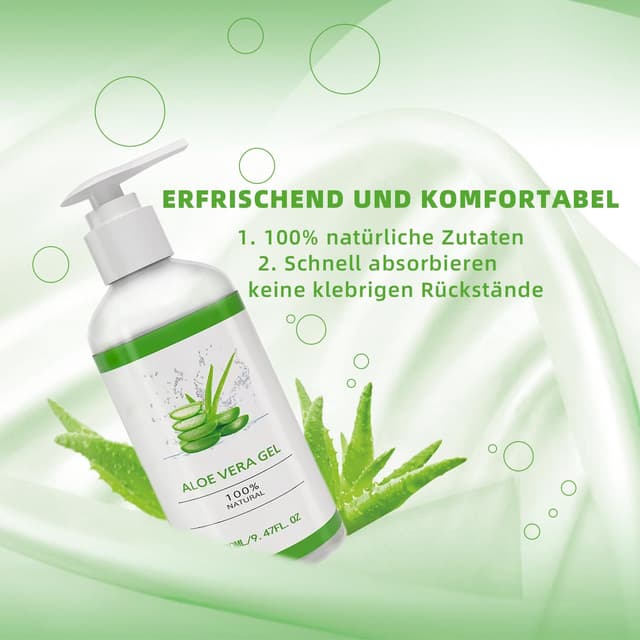 Detalle de Aloe Vera Gel 280 ml für Gesicht