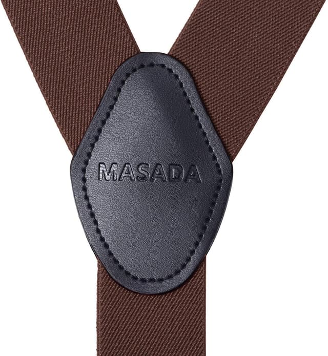 Thumbnail 3 de Masada Bretelle da uomo 3,5 cm clips resistenti