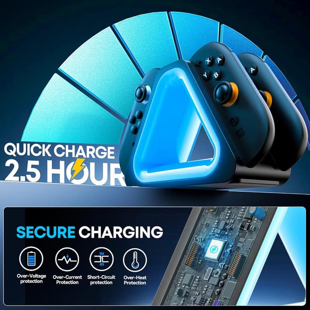 Thumbnail 5 de Tokluck Ladestation für Nintendo Switch 2 Joy‑Con 2025