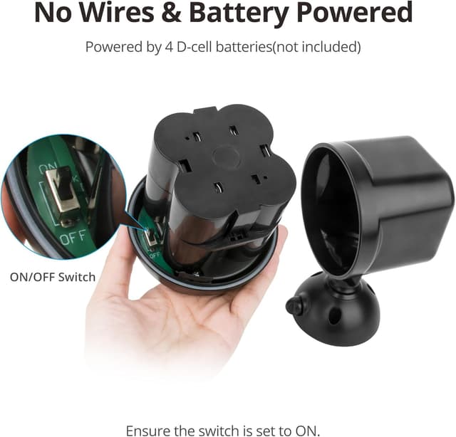 Detalle 1 de NICREW Battery Outdoor LED Security Light 2-pack