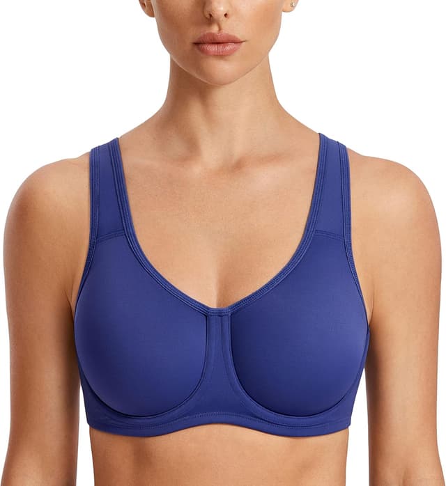 Thumbnail 6 de SYROKAN Women’s Max Control Solid High Impact Plus Size Underwire Sports Bra (for Large Breasts)