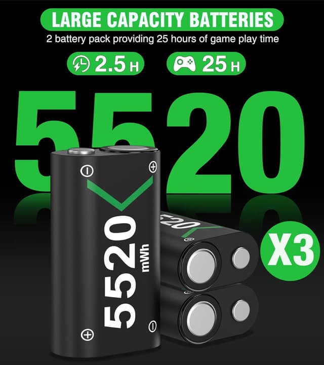 Detalle 2 de Xbox Controller Akku für 25+ Stunden