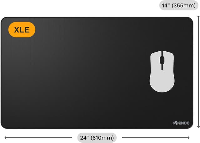Thumbnail 6 de Glorious Gaming GMP 2 XL Extended – tappetino mouse esteso resistente ai liquidi, 610 x 355 x 3 mm