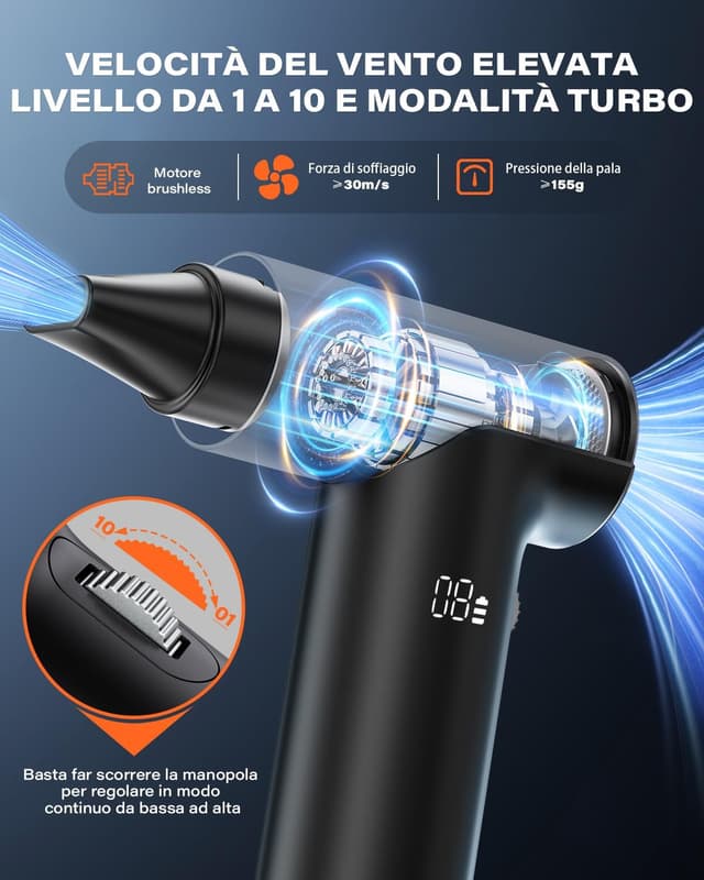 Detalle de APPS2Car Soffiatore elettrico 130000 giri/min
