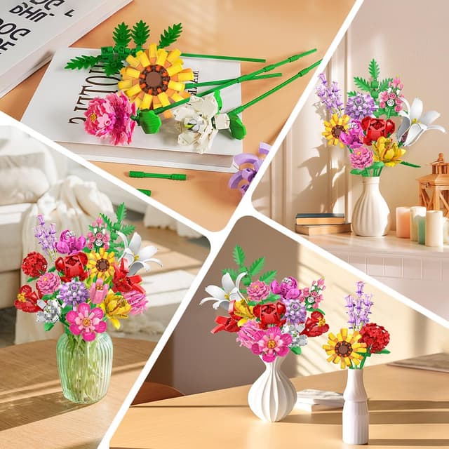 Thumbnail 4 de PLAXSOON Flower Bouquet Building Set