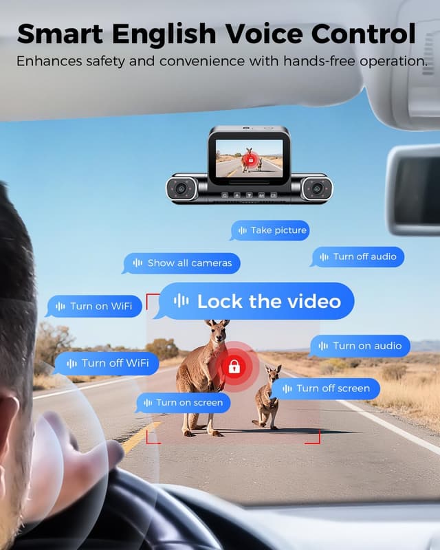 Thumbnail 6 de AZDOME M660 Dashcam 4 canales 128 GB