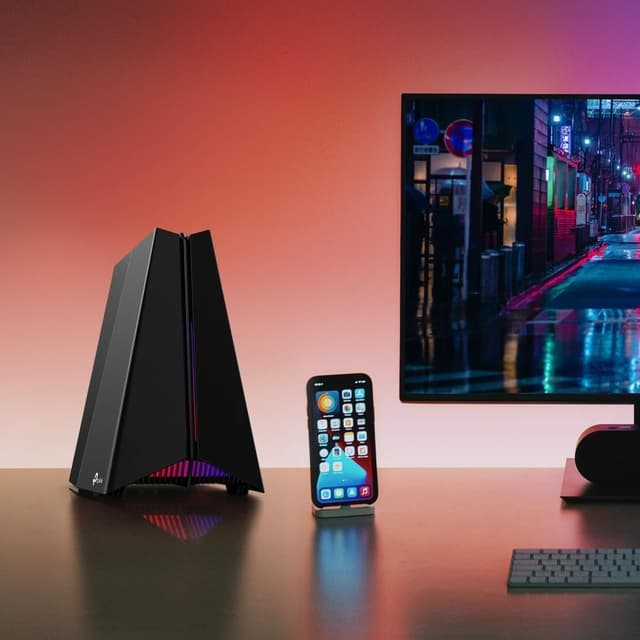 Detalle de TP-Link Archer GE550 WiFi 7 Gaming Router (Archer GE550, BE9300, tri-band up to 9220 Mbps)