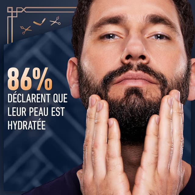 Detalle 2 de King C. Gillette Soin barbe et visage hydratant à la vitamine B3 et huile d’argan, 100 ml