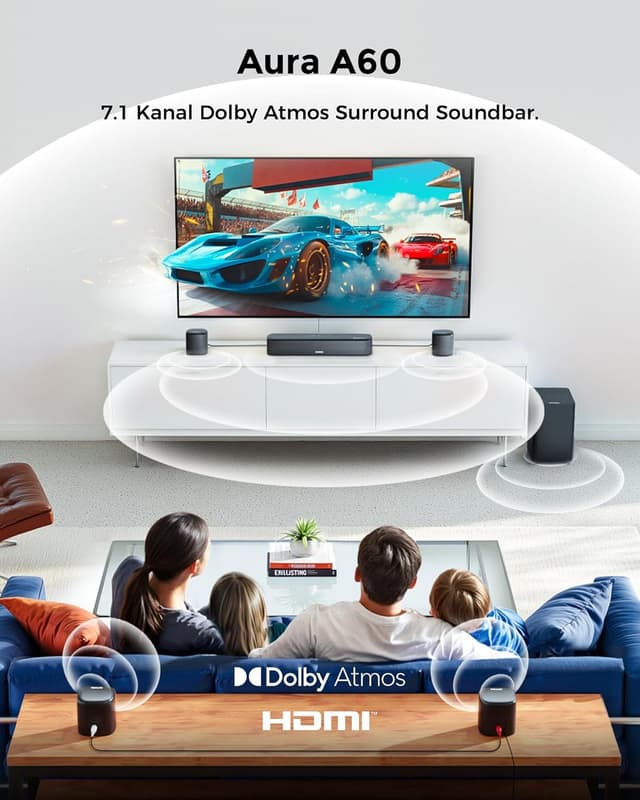 Detalle 2 de ULTIMEA 7.1 Soundbar für TV Geräte