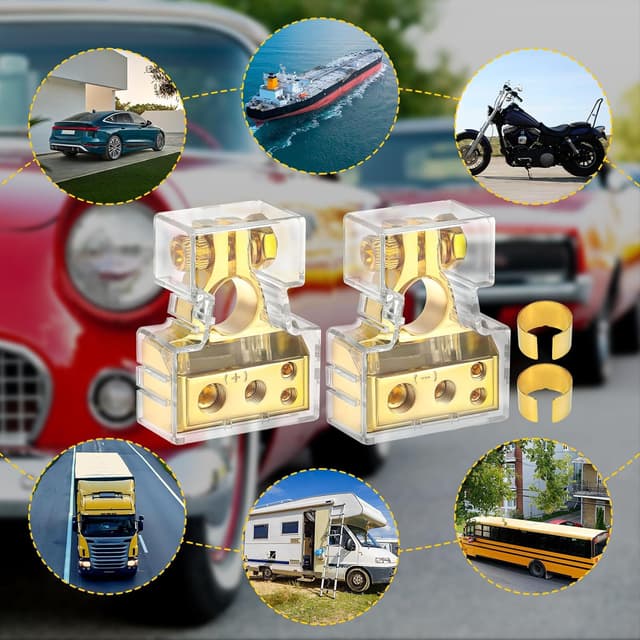 Thumbnail 6 de Zocipro 2Pcs Battery Terminals kit 10AWG clamps