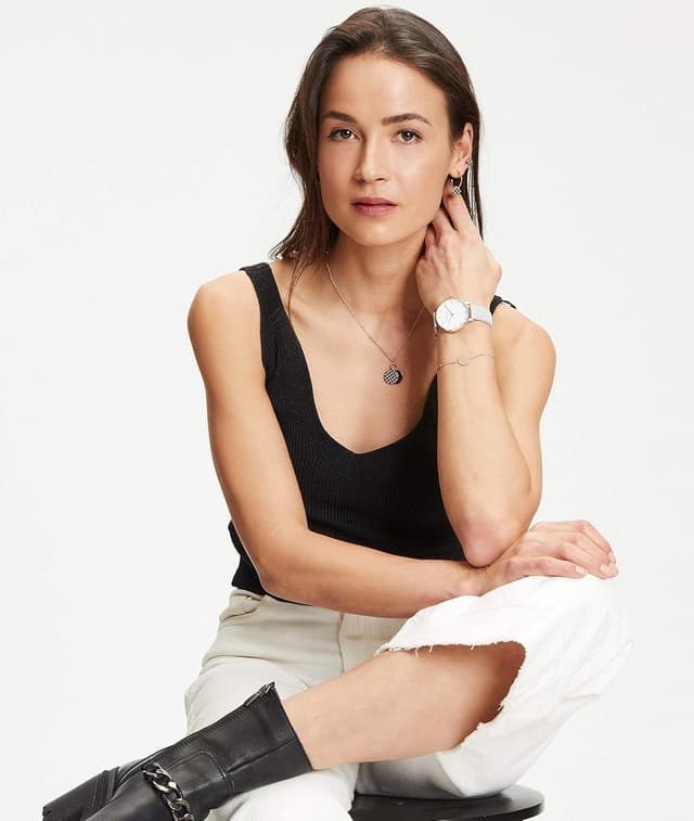 Detalle 1 de Tamaris Ohrstecker für Damen aus Edelstahl, wasserfest – zeitloses Damen-Ohrschmuck-Design