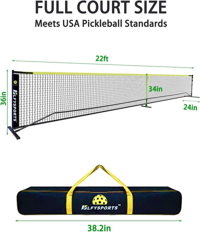 Thumbnail 4 de LFYSPORTS Pickleball Set with Net 22'