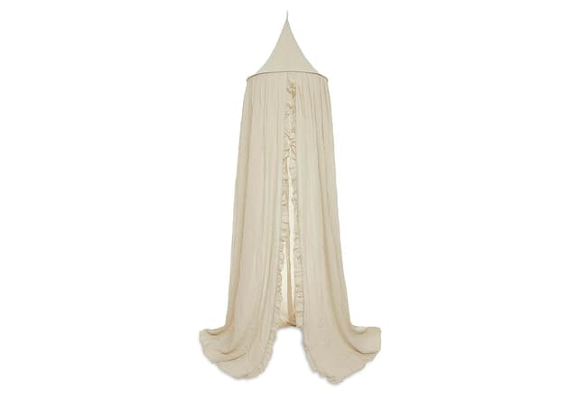 Detalle de Jollein Baldachin Vintage Ruffle Nougat 245 cm