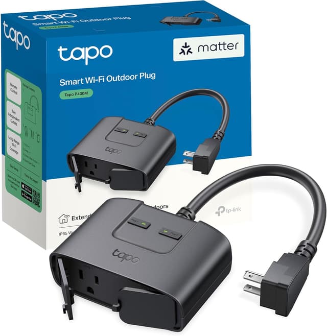 Imagen de TP-Link Tapo P400M Outdoor Smart Plug 2️⃣ 🔌 en OfertitasTOP