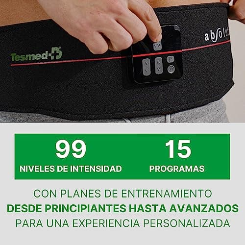 Detalle de TESMED Absolute Cinturón de Electroestimulación Abdominal 💪