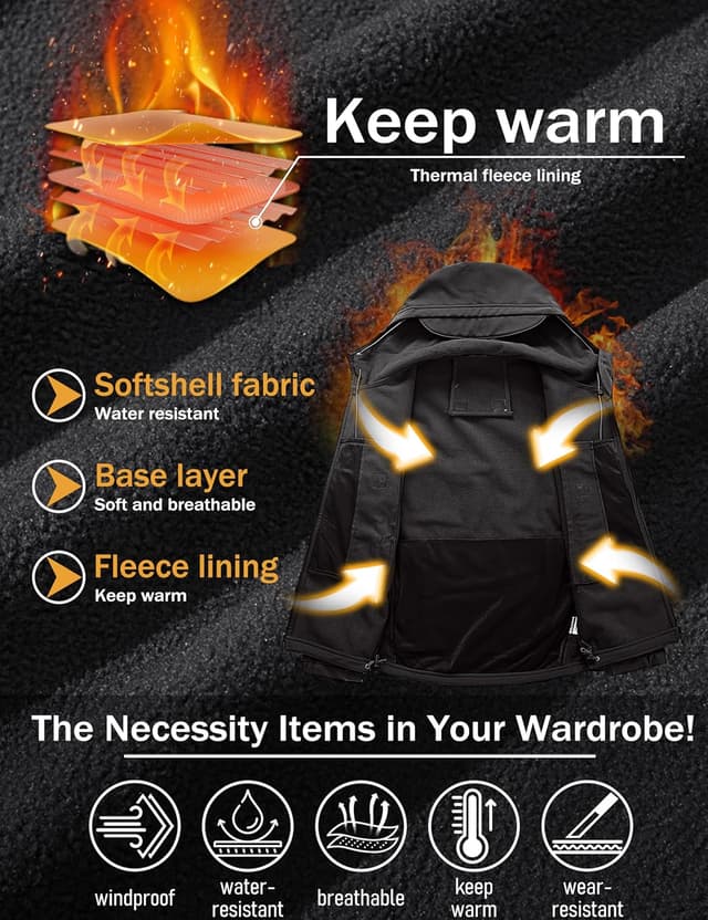 Detalle 2 de MAGCOMSEN Men's Tactical Jacket