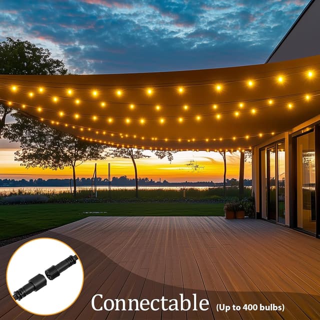 Thumbnail 6 de FANSANMY Guirnalda de Luces Exterior 15M 🌟 Control Remoto